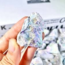 Aura Howlite Raw Stone Natural Crystal Gemstone Jewelry Birthday Gift from Dhgate Novelty Items - price 10.67