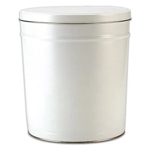 Solid Popcorn Tin Container Size 25T 10 1/4" x 11 1/2" 10 1/4" x 9 3/16" x 11 1/2" 6 ct
