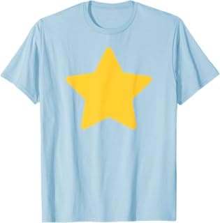 Classic Big Yellow Star Graphic on Front for Kids T-Shirt