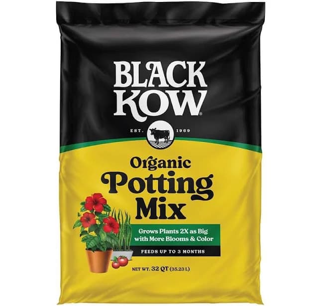 Black Kow Premium Organic Potting Mix with Plant Food