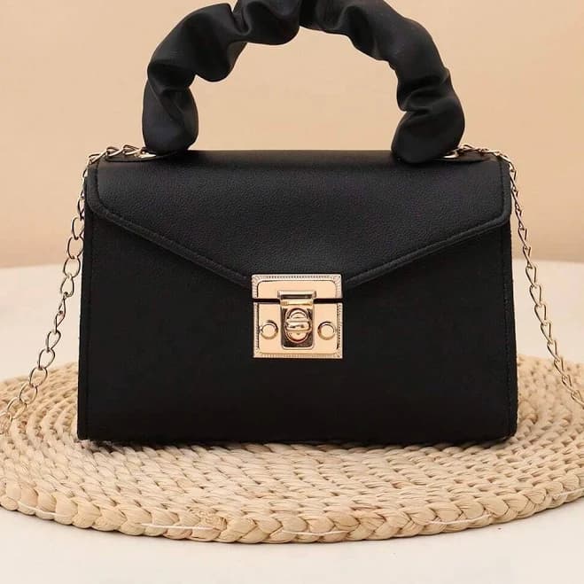 Faux Fur Chain Strap Crossbody Bag