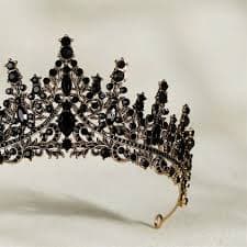 Vintage Baroque Tiara Goth Black Crown Evil | Mercari