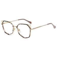 Firmoo Cat Eye Blue Light Blocking Reading Glasses 3.0, Readers UV400 Protection Computer Glasses Pattern Gold - Walmart.com