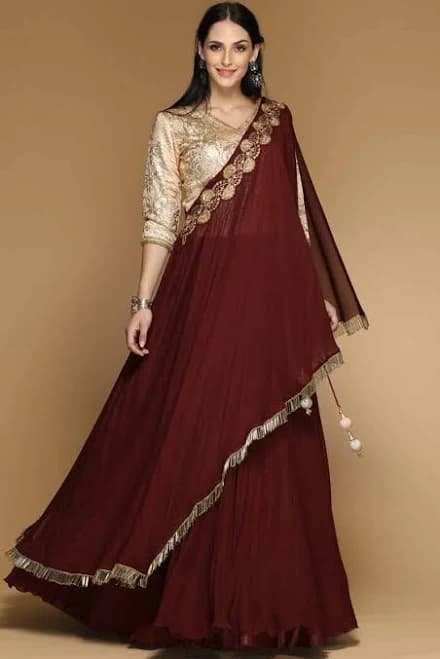 Andaaz Fashion Women's Crepe Lehenga Choli