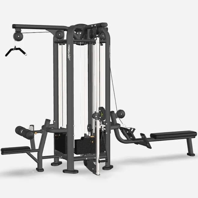 Life Fitness Power Play - 3 Stations | Home Gym Workout Equipment | Cable Crossover Machine | Life Fitness