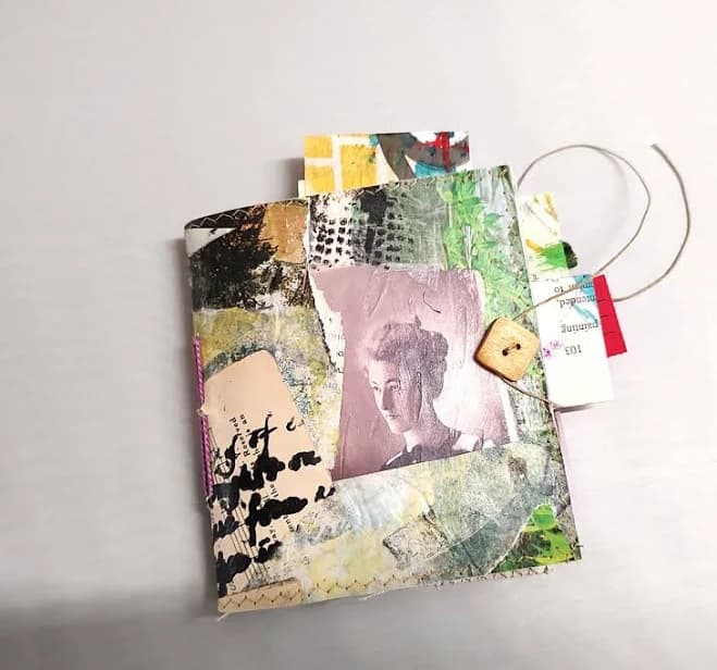 Handmade Mixed Media Junk Journal: Small Scrapbook for Memories