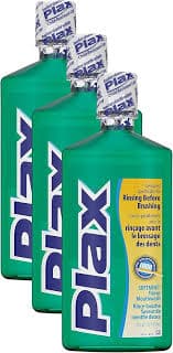 Amazon.com : Plax Advanced PreBrushing Dental Rinse, Soft Mint, 24 Ounce (Pack of 3) : Health & Household
