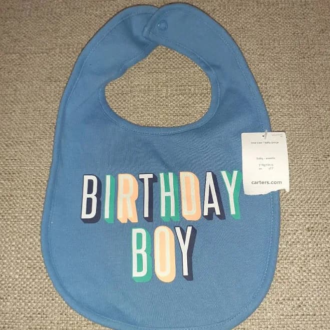 Carter's Baby Boy's Birthday Boy Bib