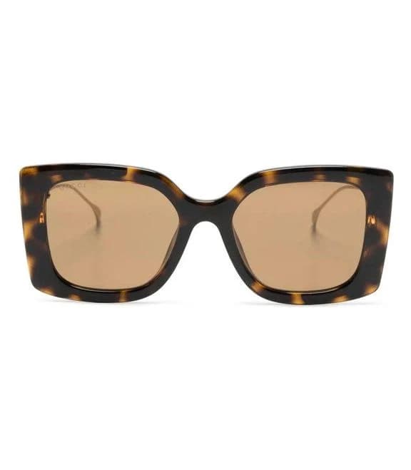 Gucci Oversize-frame Tortoiseshell Sunglasses