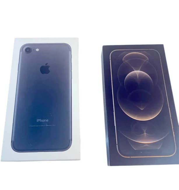 Apple Cell Phones & Accessories | Empty Boxes Onlyblack Apple Iphone 7 & Gold Apple Iphone 12 Pro Empty Boxes. | Color: Black | Size: Os | Pm-29597868