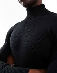 COLLUSION soft knitted roll neck in black | ASOS