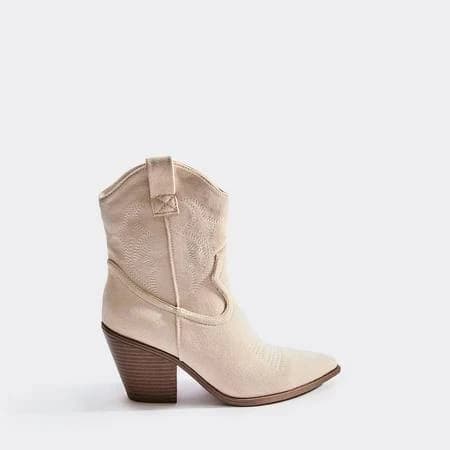 Yazmin Embroidered Block Heel Ankle Boots