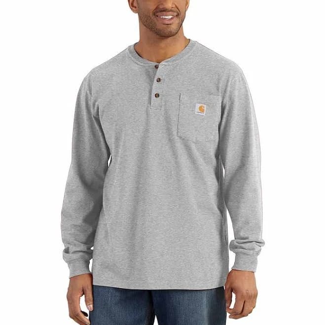 Carhartt Men's Long Sleeve Pocket Henley Shirt