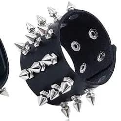 Punk Studded Leather Bracelet