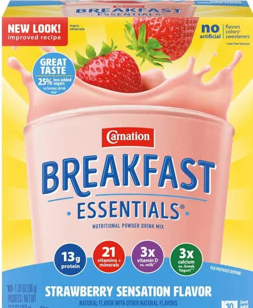 Carnation Breakfast Essentials Strawberry Sensation