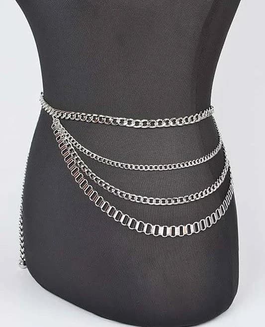 Layered Metal Chain Belt