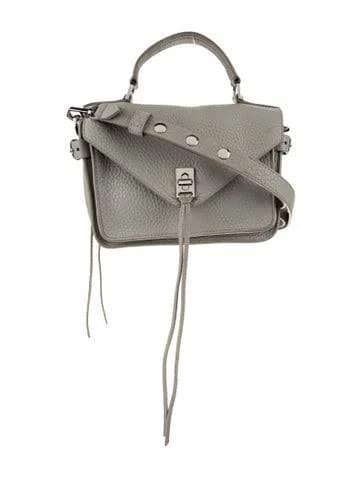 Rebecca Minkoff Leather Top Handle Bag in Grey