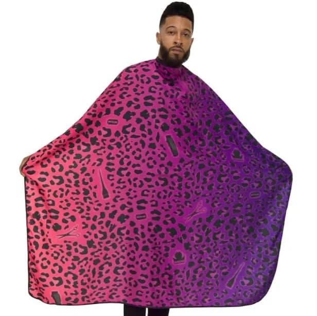 Leopard Salon Cape
