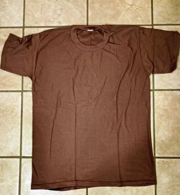Big house Mens Prison Inmate Brown Uniform Shirt Large Made By Inmates