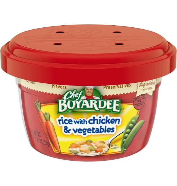Chef Boyardee Rice with Chicken Vegetables