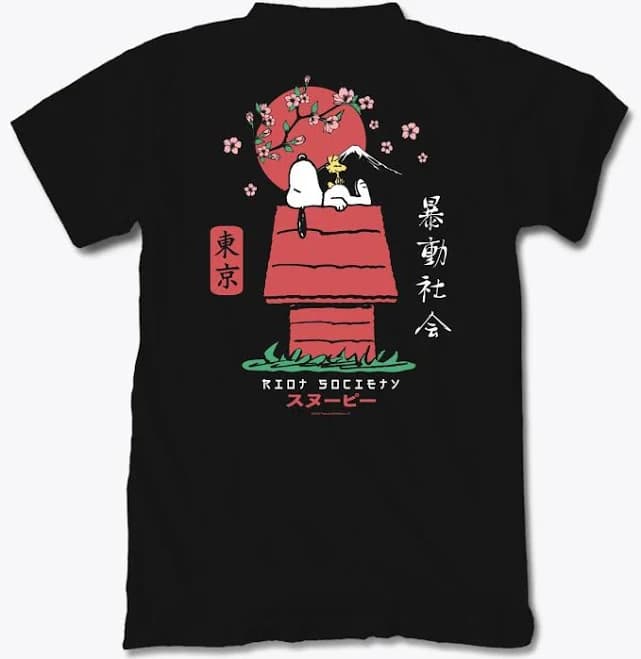 Riot Society Men's Peanuts Snoopy Doghouse T-Shirt