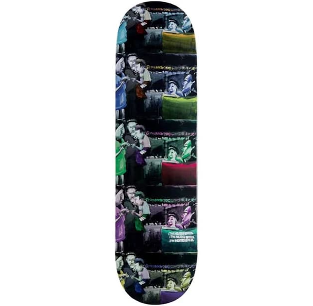 The Heated Wheel On Holiday Skateboard Deck