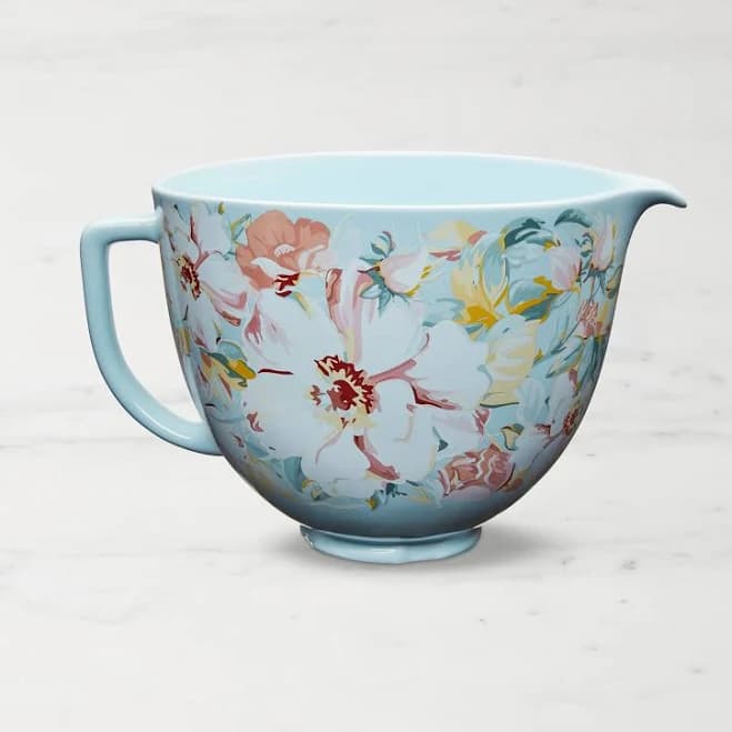 KitchenAid 5 Qt. White Gardenia Ceramic Bowl