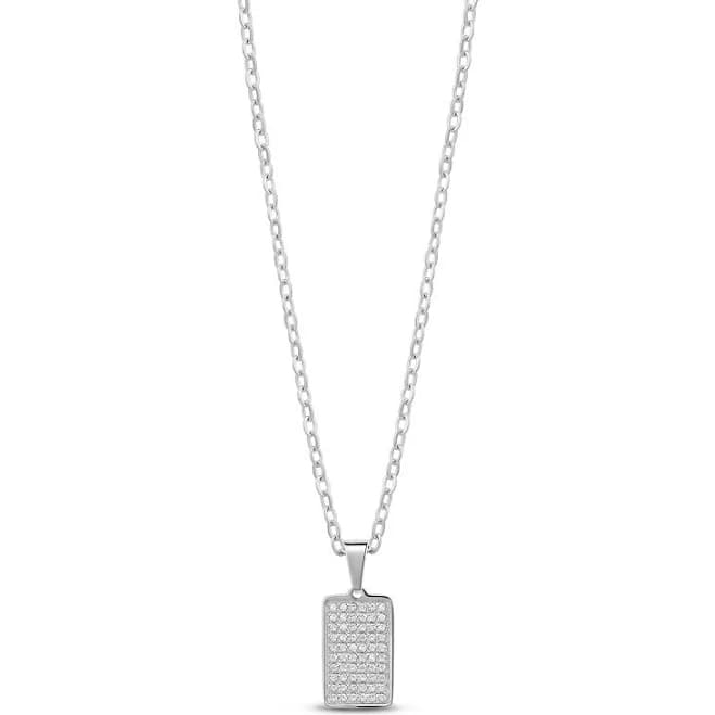 Stainless Steel Iced Out Mini Pendant