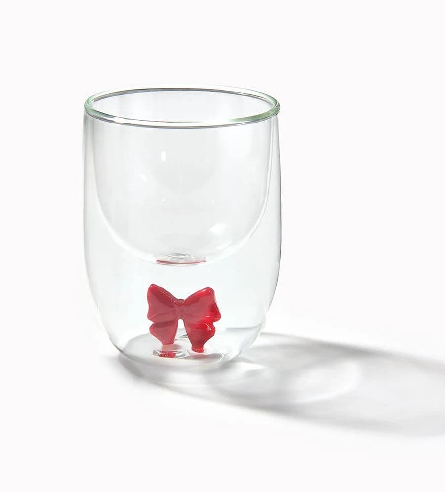Bow Double Wall Wine Glass