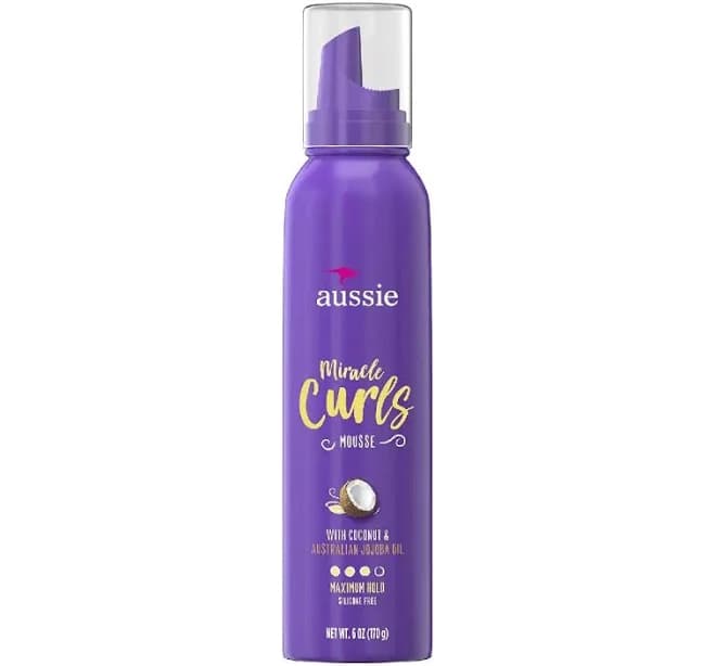 Aussie Miracle Curls Styling Mousse with Coconut & Jojoba Oil 6 oz