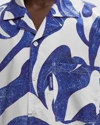 WRSTBHVR DOWEY RESORT SHIRT Blue White | BSTN Store