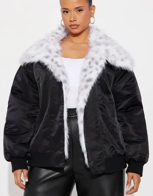 Fashion Nova Women's Meow Mode Leopard Print Coat