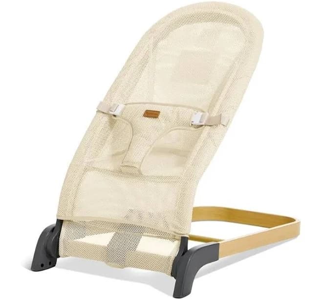 Foldable Baby Bouncer, Baby Bouncer Seat With 3 Adjustable Heights,