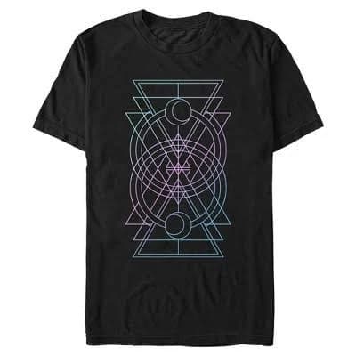 Lost Gods Men's Abstract Art Graphic T-Shirt