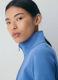 Cozy Sweatfleece Snug Hi-Rib 1/2 Zip Mockneck | Aritzia US