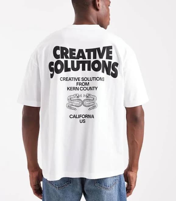 ASOS Oversized T-Shirt with Text Graphic