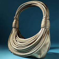 Buy Haute Sauce Wire Handbag - Gold Online