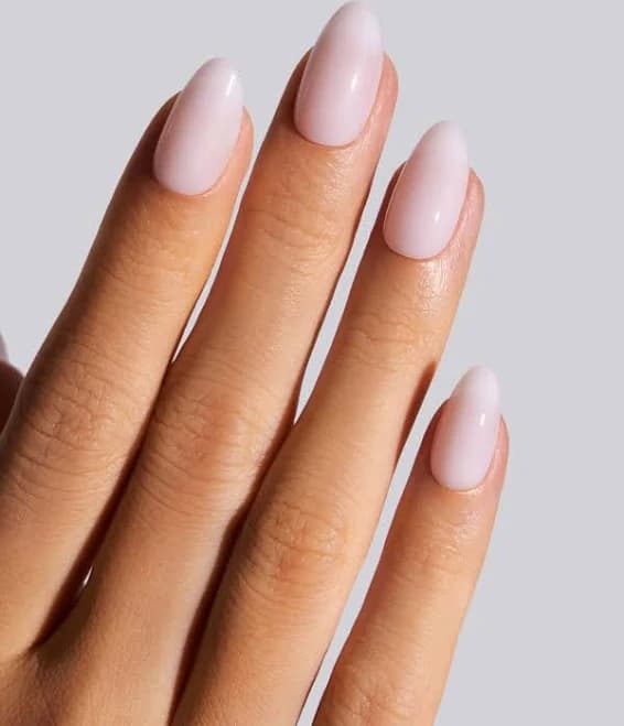 Milky Pink Short Almond Premium Press On Nails