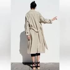Zara | Jackets & Coats | Zara Linen Blend Belted Trench Light Beige Size Xs New With Tags | Poshmark