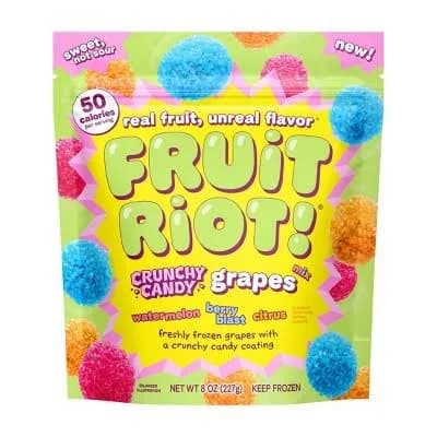 Fruit Riot Crunchy Candy Grapes Mix