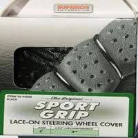 Superior Automotive Sport Grip Lace-On Steering Wheel Cover