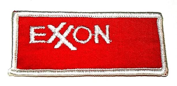 Vintage Exxon Oil & Gas Co Station Service Uniform Patch
