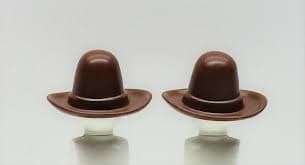 2 x HUT DUNKEL BRAUN STETSON HOCH RUND PLAYMOBIL zu Bonanza Cowboy Western RAR | eBay