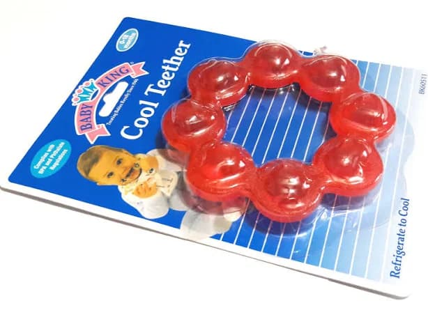 Baby King Red Cool Teether 0-18 Months Round