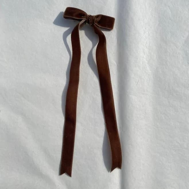 Ladies Velvet Long Tail Hair Ribbon