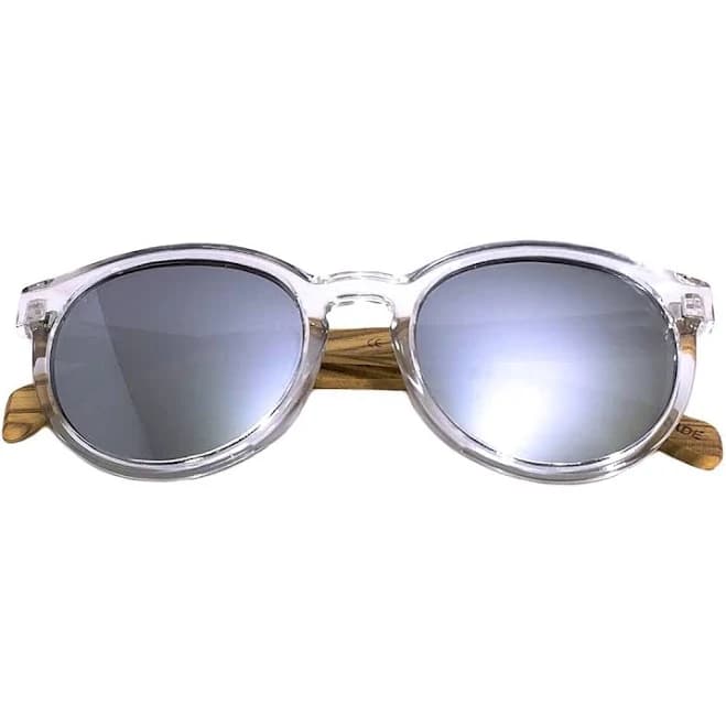 OPPS Polarized Mirror Sunglasses with Wood Temples