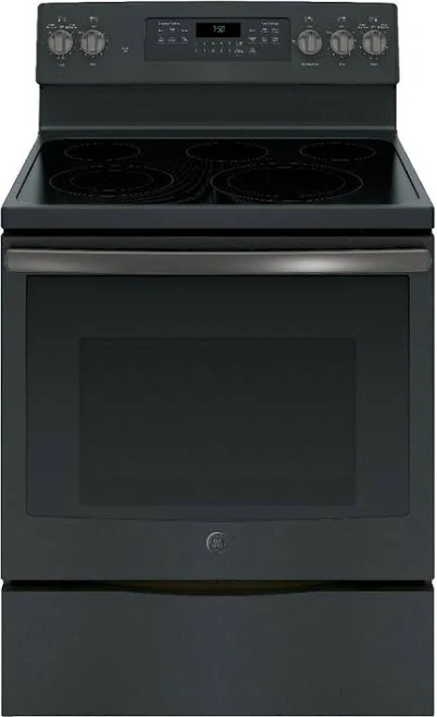 GE 30" Freestanding Electric Convection Range JB750BJTS