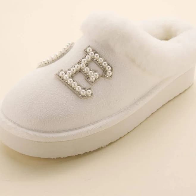 DB Studio Bride Shearling Platform Slippers