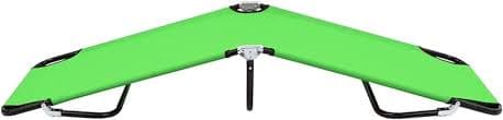 Amazon.com: ShCuShan Folding Sun Lounger in Green Steel, Folding Garden Lounger, Aluminium and Textilene Sun Lounger : Patio, Lawn & Garden