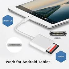 Amazon.com: Cablecc USB-C Type C USB 2.0 to TF Micro SD SDXC SDHC 2 in 1 Card Reader Adapter Compatible with MacBook Laptop Tablet Phone : Electronics